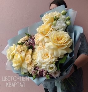 Букет «Английский сад» от Студии «Цветочный Квартал» в Бутово