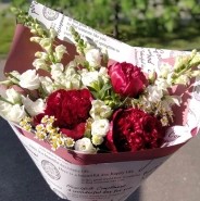 Букет &laquo;Красное и белое&raquo; 1