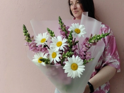 Букет «Ромашковый настрой»