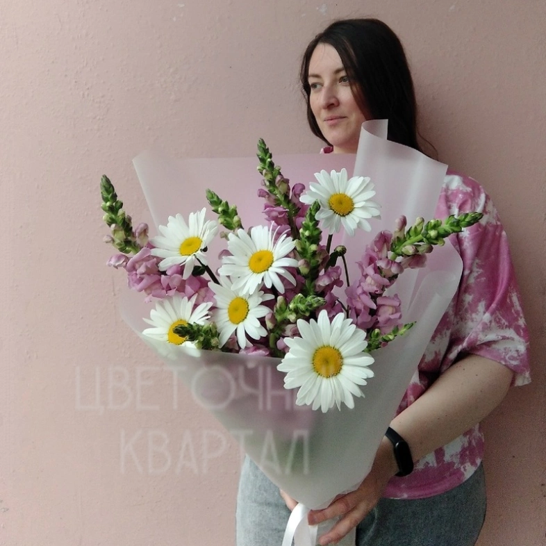 Букет &laquo;Ромашковый настрой&raquo;