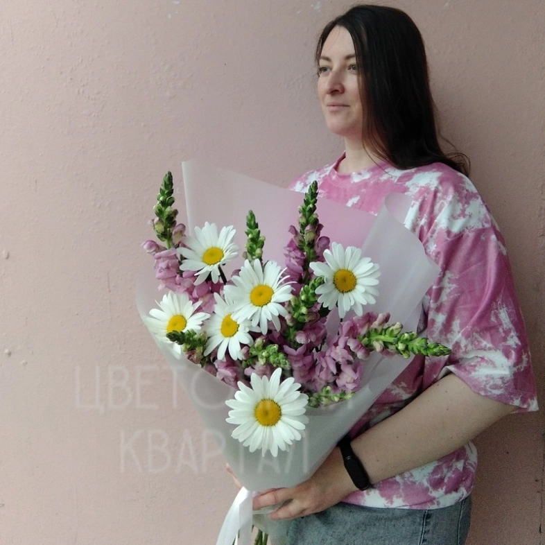Букет &laquo;Ромашковый настрой&raquo;