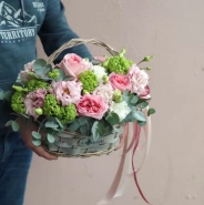 Композиция в корзине &laquo;Мамина забота&raquo; 1