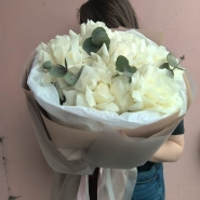 Букет &laquo; Белые французские розы&raquo; 3