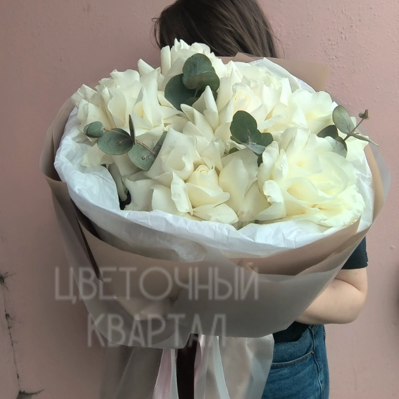 Букет &laquo; Белые французские розы&raquo;